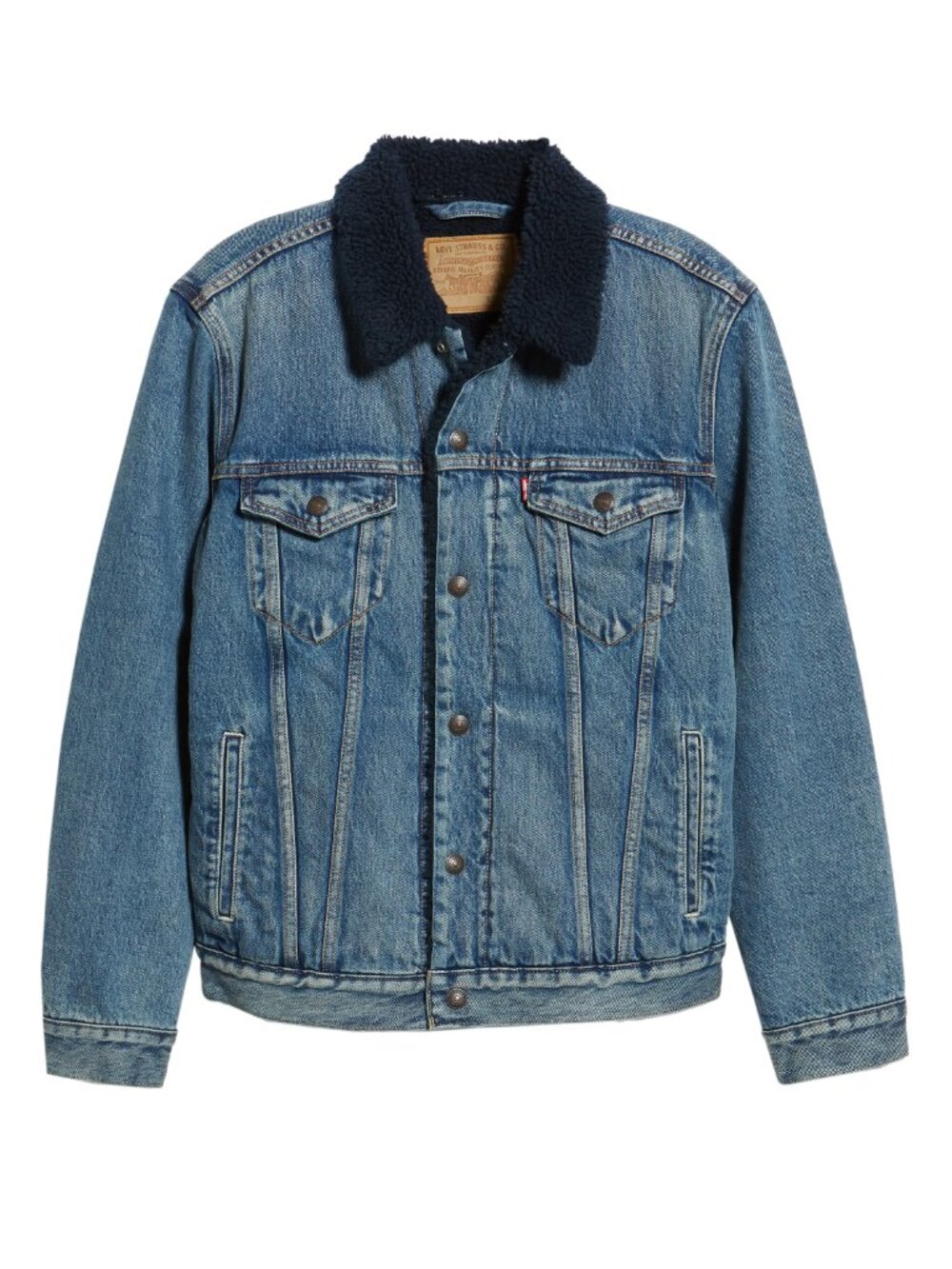 Levi's Premium Men's Sherpa Denim Trucker Jacket